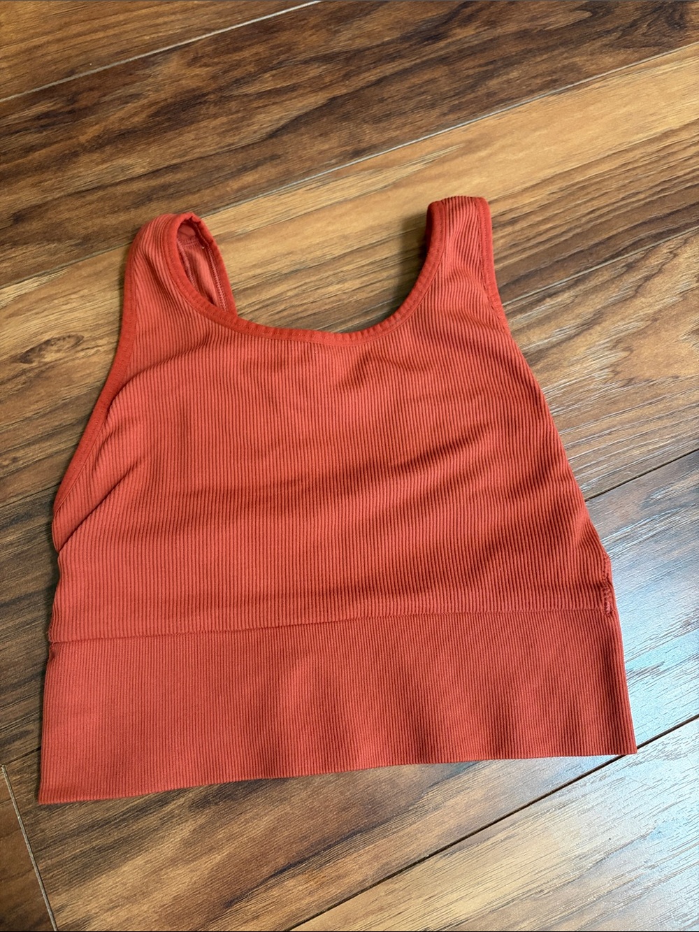 Victoria secret rust Ribbed Crop/ bra